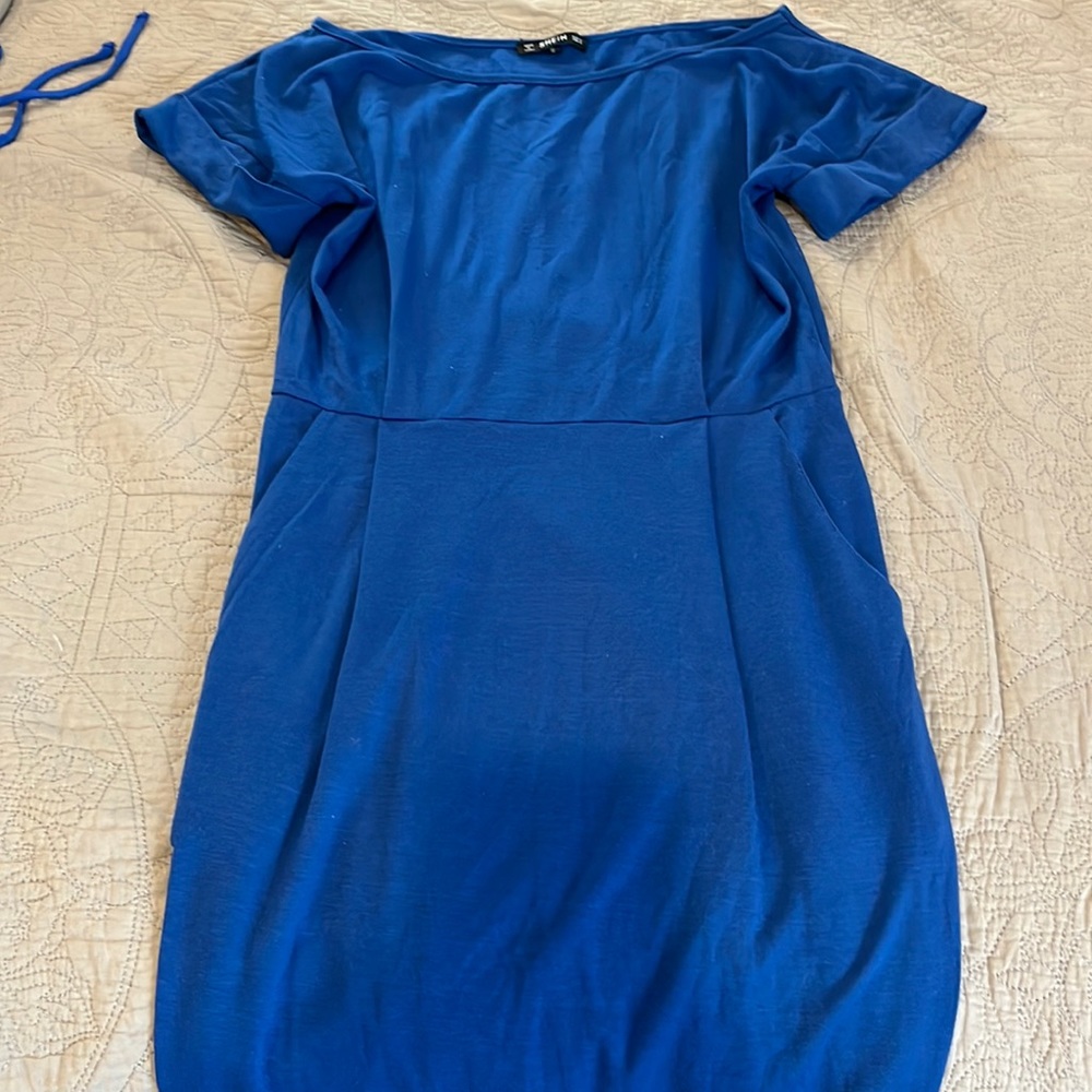 Blue tshirt dress